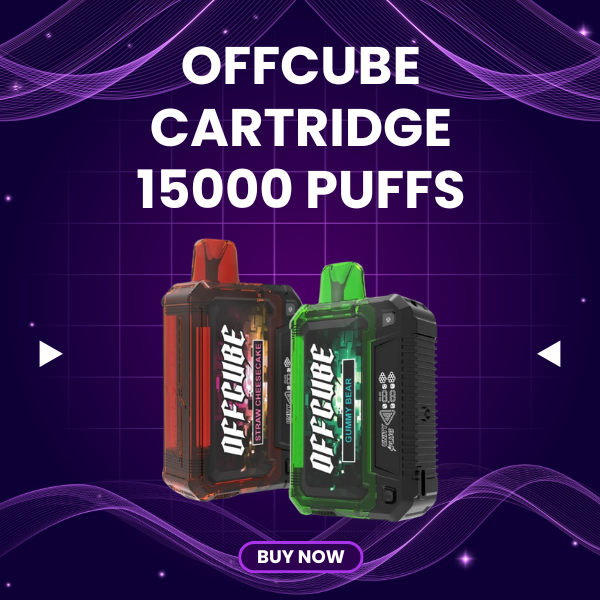 Offcube 15000 Puffs replacement cartridge with dual mesh coil