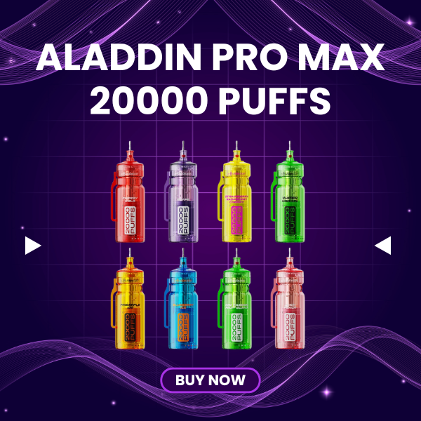 Aladdin Pro Max 20000 Puffs Disposable Vape with Type-C Charging