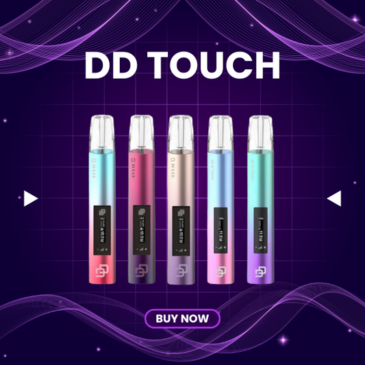 DD Touch 20000 Puffs disposable vape with full color smart touch screen