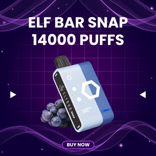 Elf Bar Snap 14000 Puffs disposable vape with smart LED screen