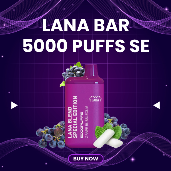 Lana Bar 5000 Puffs SE disposable vape with premium soft-touch finish
