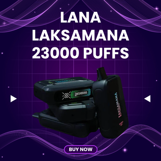 Lana Laksamana 23000 Puffs disposable vape with smart LED screen