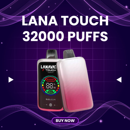 Lana Touch 32000 Puffs disposable vape with full color touch screen
