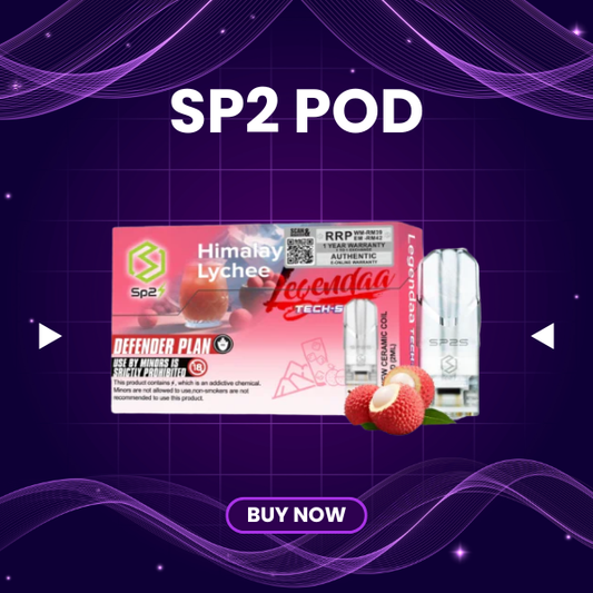 SP2 Pod replacement cartridges packaging and individual pods
