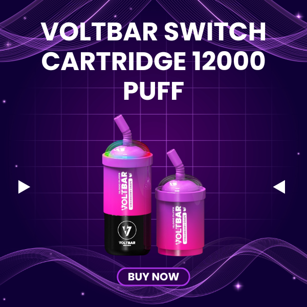 Voltbar Switch 12000 Puffs replacement cartridge in vibrant packaging